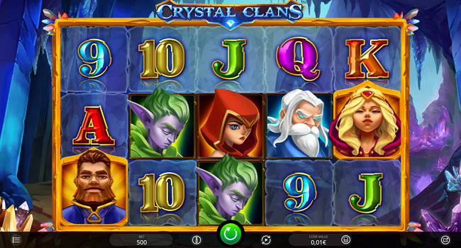 Mainkan Crystal Clans dan alami permainan slot fantasi yang tidak akan pernah Anda lupakan