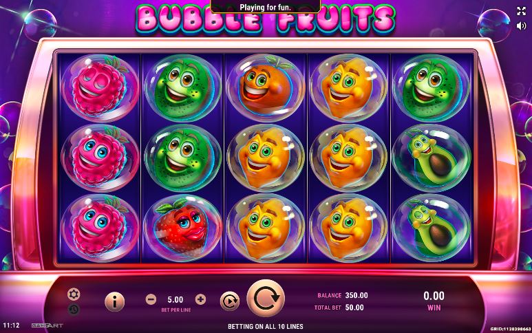 Melayang Tinggi Ke Arah Yang Penuh Dengan Manis-Manis, Menangkan Semuanya Yang Manis Di Permainan Slot Bubble Fruits